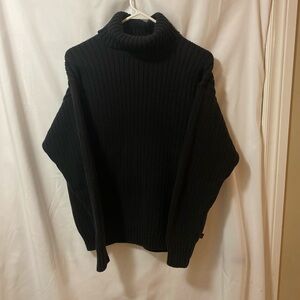 Classic Black Turtleneck Sweater for Men